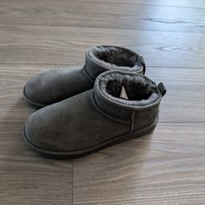 Ugg Gray Suede Ankle Boots